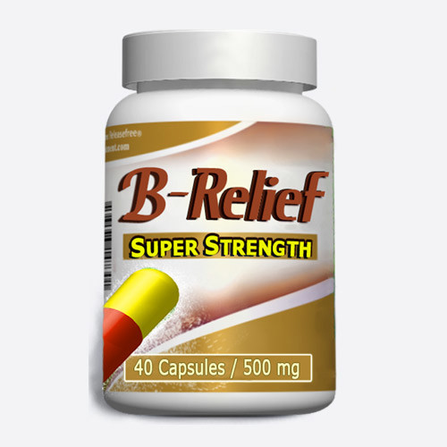 Baker's-Knee-Cyst-Cure B-Relief SUPER Capsules. Dissolves Baker's Cyst Naturally. INFO: